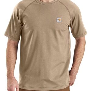 Carhartt Flame-Resistant Force Cotton Short-Sleeve T-Shirt Men XL Khaki NWT